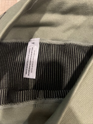 Calvin Klein Performance Size S Green Ribbed Athletic Leggings - Picture 7 of 7