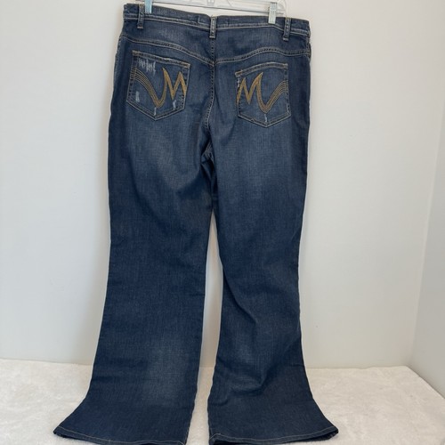 Marina Sport By Rinaldi Women’s Wide Leg Denim Jean Size 25 - Picture 3 of 14
