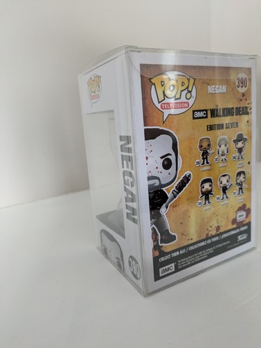 Funko Pop Walking Dead Bloody Black & White Negan #390 + Case - Imagen 4 de 4