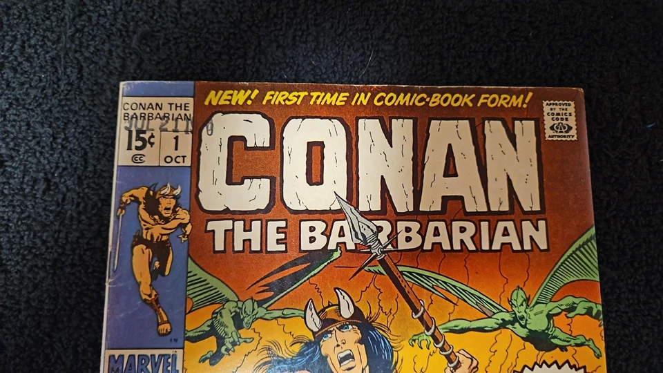 1970 MARVEL COMICS CONAN IL BARBARO #1 DATA TIMBRO DA COPERTINA 1° APP CONAN - Immagine 4 di 4