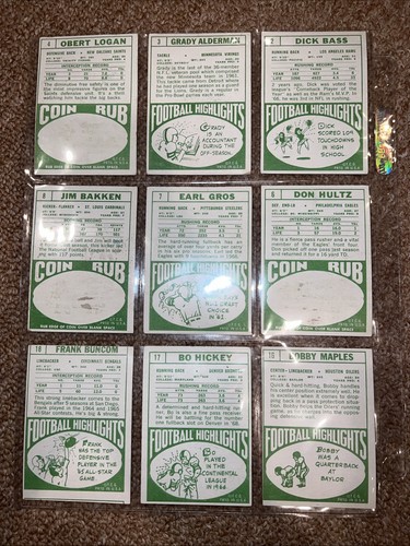 85x Vintage Topps 1968 NFL FOOTBALL Cards Lot No Duplicates Great Condition - Picture 3 of 21