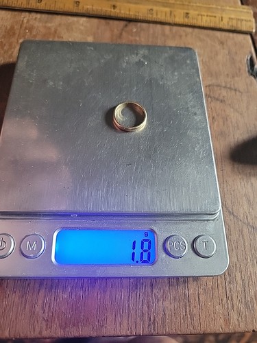 Antiker 14 Karat Gelbgold Kinderring 2,5 mm breit Größe 3,75 - Bild 5 von 6