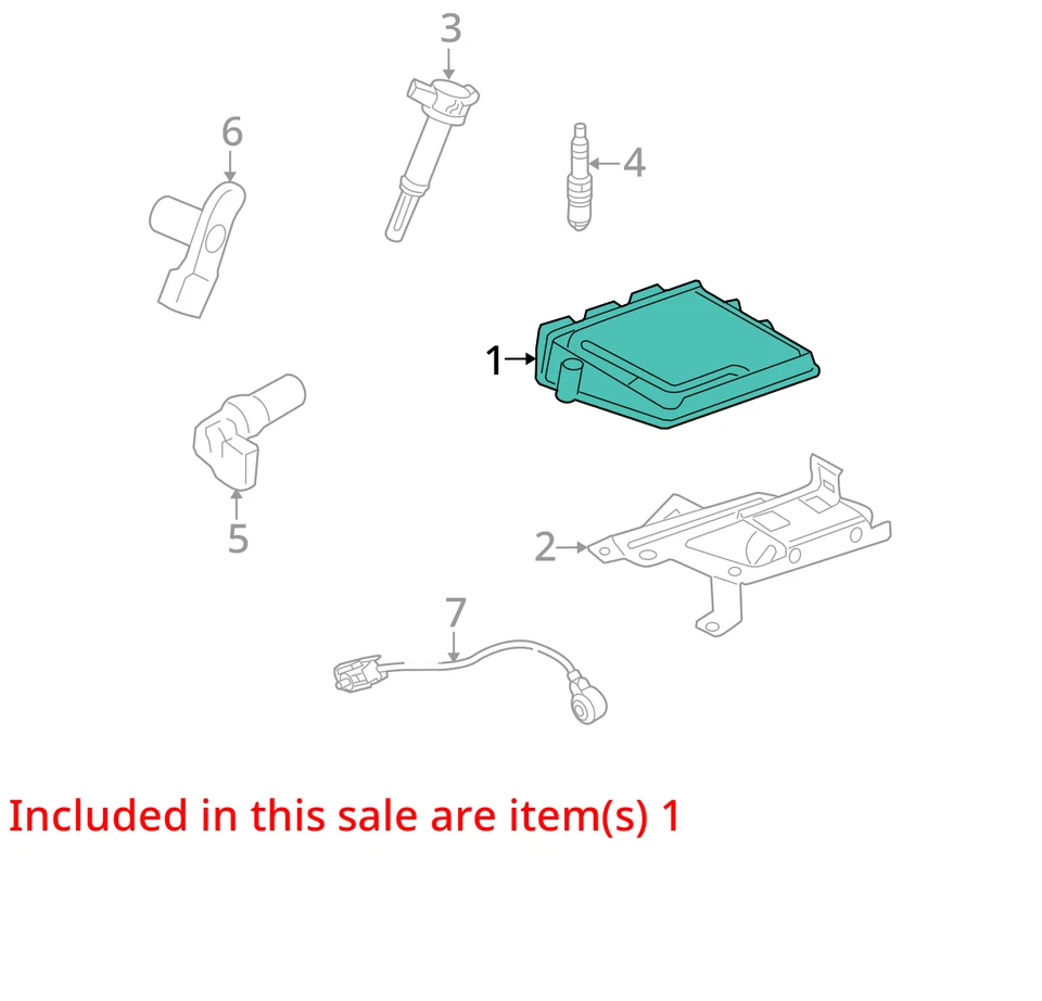 Engine ECM Electronic Control Module Left Hand Firewall Fits 07 FUSION 14434317 - Image 4 of 4