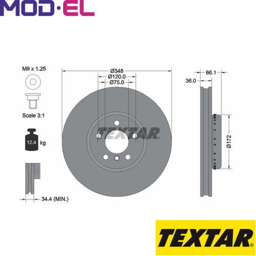 2x BRAKE DISC 92253825 FOR BMW 7/F01/F02/F03/F04/Gran/Turismo 6/F13/F12 A 3.0L - Picture 1 of 8