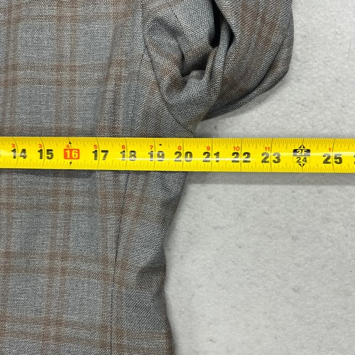 Tommy Hilfiger Mens Gray Glen Plaid Blazer Sport Coat Jacket Size 42S - Picture 8 of 12