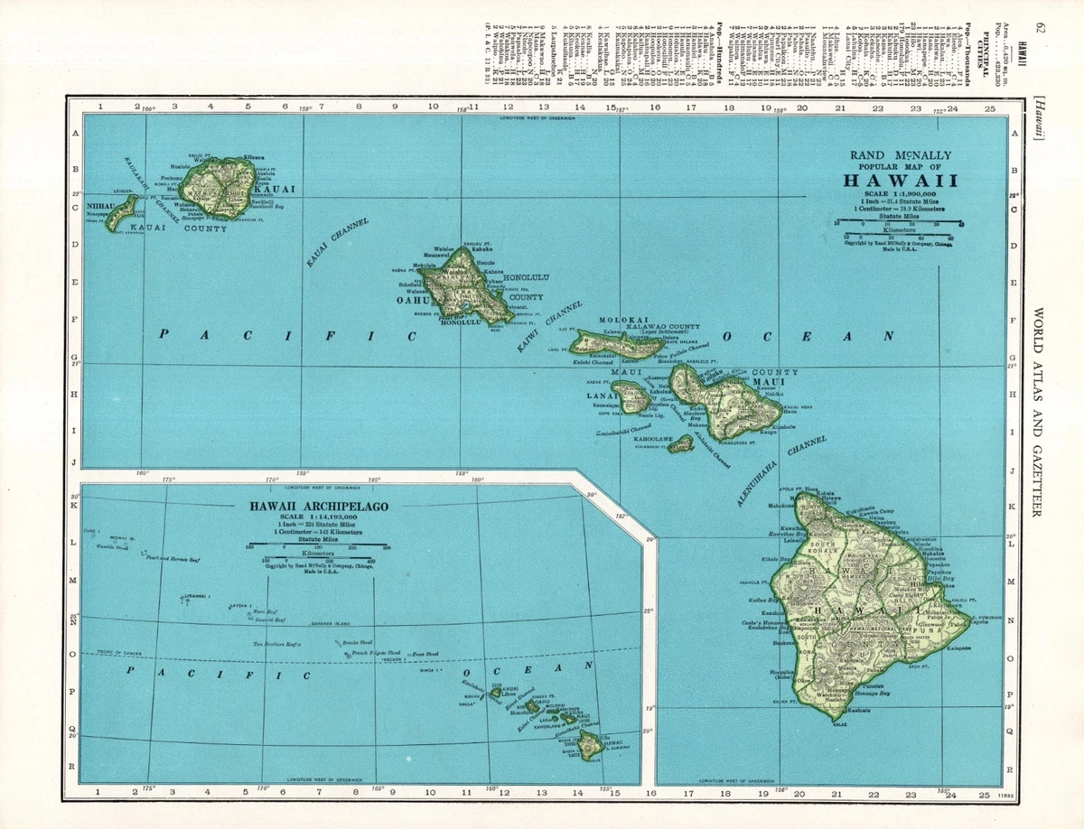Rand McNally & Co. 1940-1949 Date Range Antique Maps, Atlases