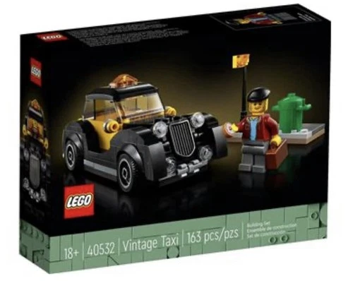 LEGO Vintage Taxi 40532 163 pcs Complete Set Box Age 18+ Taxi Driver Minifigure