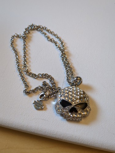 20 Inch Skull Harley Davidson Necklace Excellent Condition