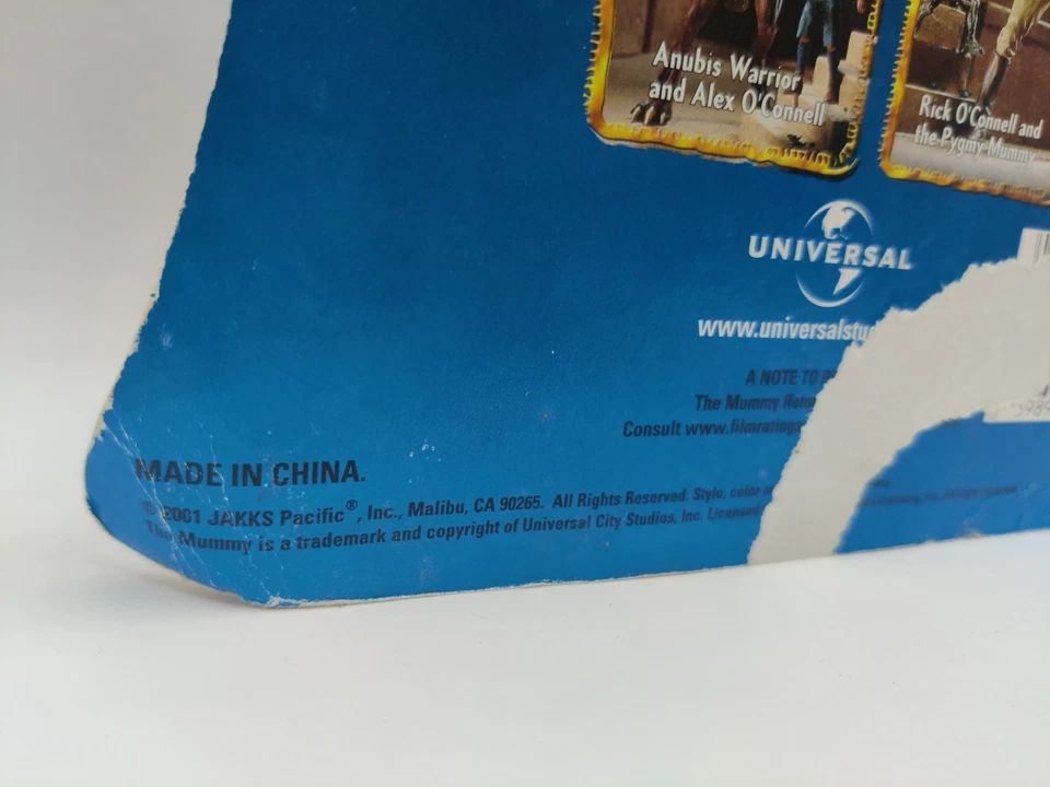 Figura de acción de colección 2001 Mummy Returns Scorpion King Jakks Pacific caja usada Foto 3 de 4