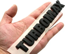 1Pc New Turbomax Emblem Badge for 24-25 Silverado/Colorado 85079242 Matte Black