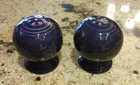 Genuine Fiesta Fiestaware Plum Purple Salt & Pepper Shakers Set HLC Excellent