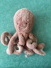 JELLYCAT London Octopus Stuffed Plush Animal Peach Blush 10  No Tag
