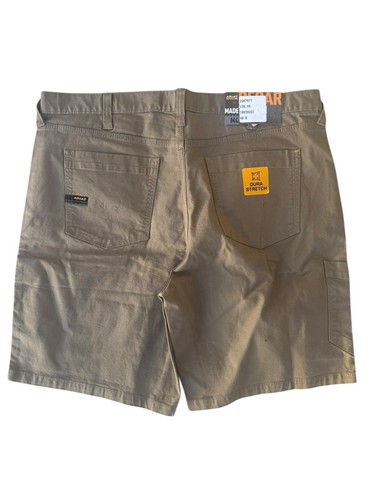 Ariat® Herren Rebar™ Khaki Hergestellt Robust DuraStretch Arbeitsshorts 10030265 Größe 40R - Bild 2 von 3