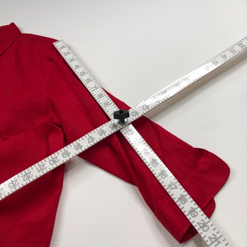 Chaps Women's Petite XL 100% Linen Button Long Sleeve Shirt Red MINT - Bild 5 von 9