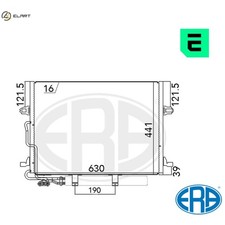 CONDENSER AIR CONDITIONING 667033 FOR MERCEDES-BENZ M271.956/941 1.8L 4cyl 2.7L