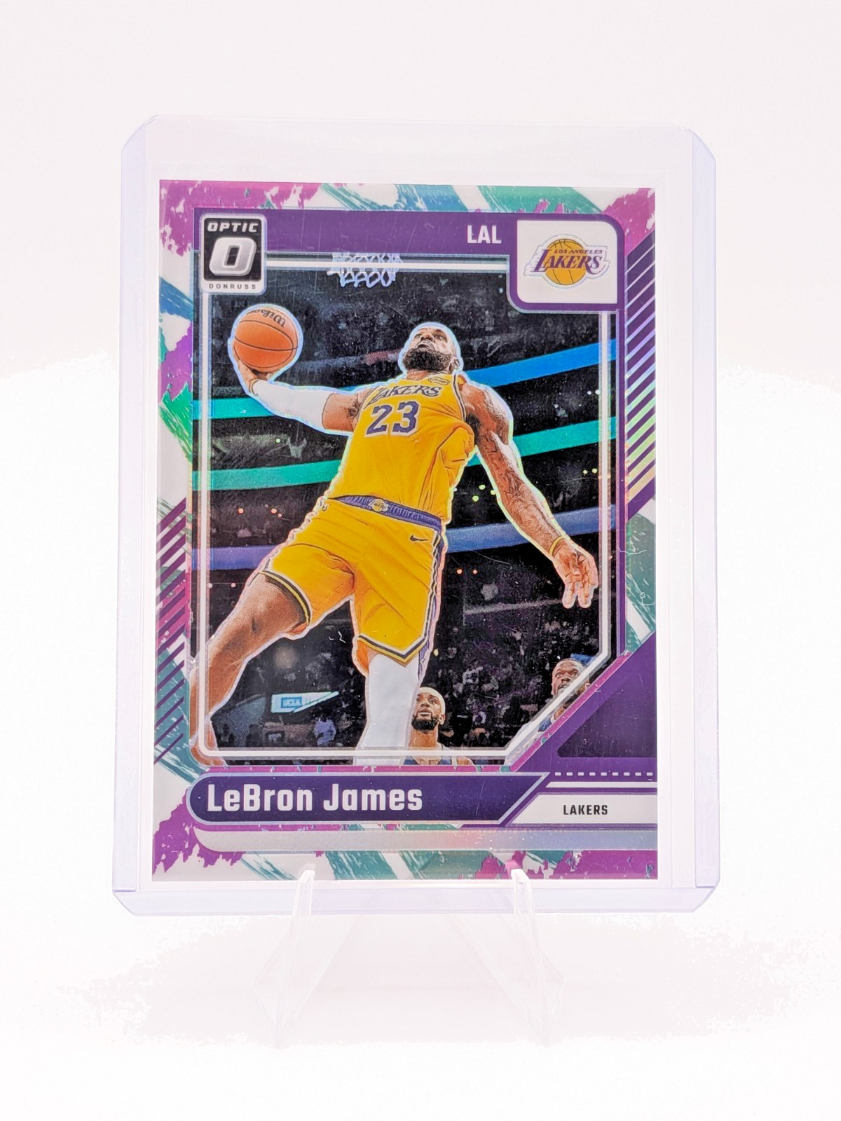 2024-25 Panini Donruss Optic Jazz Prizm LeBron James SSP Card No. 148