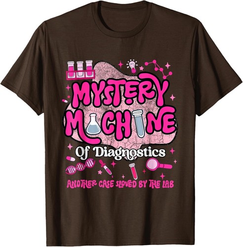 Mystery Machine of Diagnostics Lab Week 2025 Med Lab Tech T-Shirt Hoodie - Picture 14 of 16