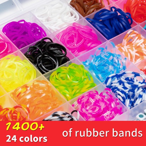 24 Colors Rubber Band Bracelet Kit, Loom Bracelet Making Kit for Art and Craf... - Picture 3 of 8