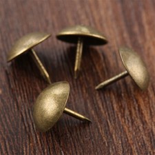 100x Furniture Hardware Upholstery Nails Tacks Studs Wood Jewelry Box Decor 11mm