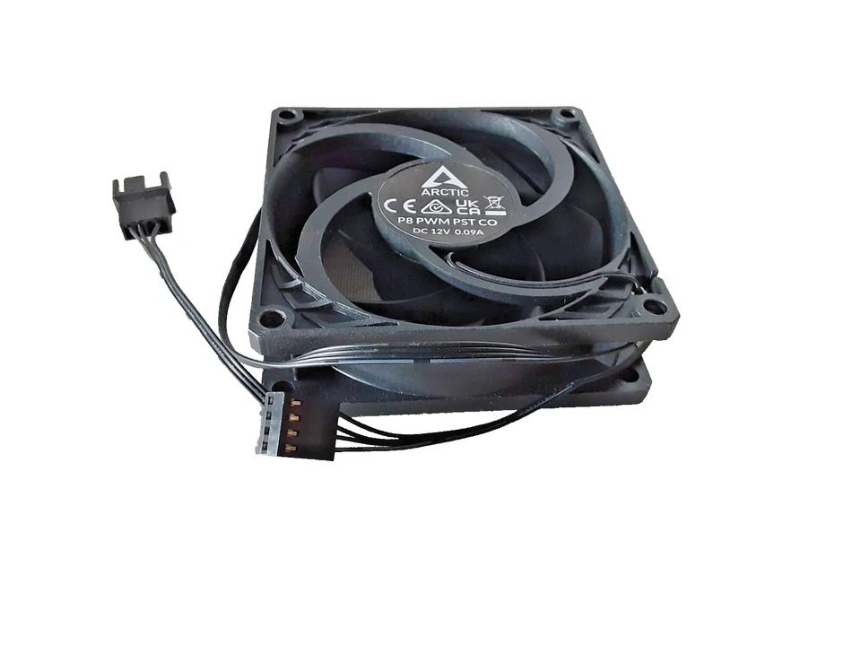 Lot of 9 - Arctic P8 PWM PST CO 80mm 12V Dual Ball Bearing Computer Cooling Fan - Image 4 of 4
