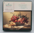 Hallmark Christmas Cards Set of 20 Still Life Flower Basket and Fruit Vtg GC149