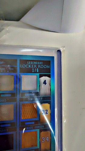 Leaf Legendary Locker Room 1/6 #LR-05 Magic Kobe Shaq Don Duke Gil 6 Jersey Card - Picture 7 of 11