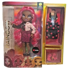 NIB 2021 Rainbow High Fashion Doll Daria Roselyn NRFB Box Shows Wear