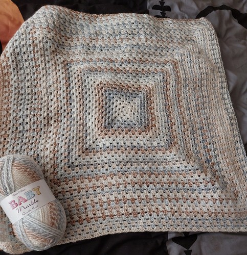 Crocheted Baby Blanket Handmade - Picture 2 of 2