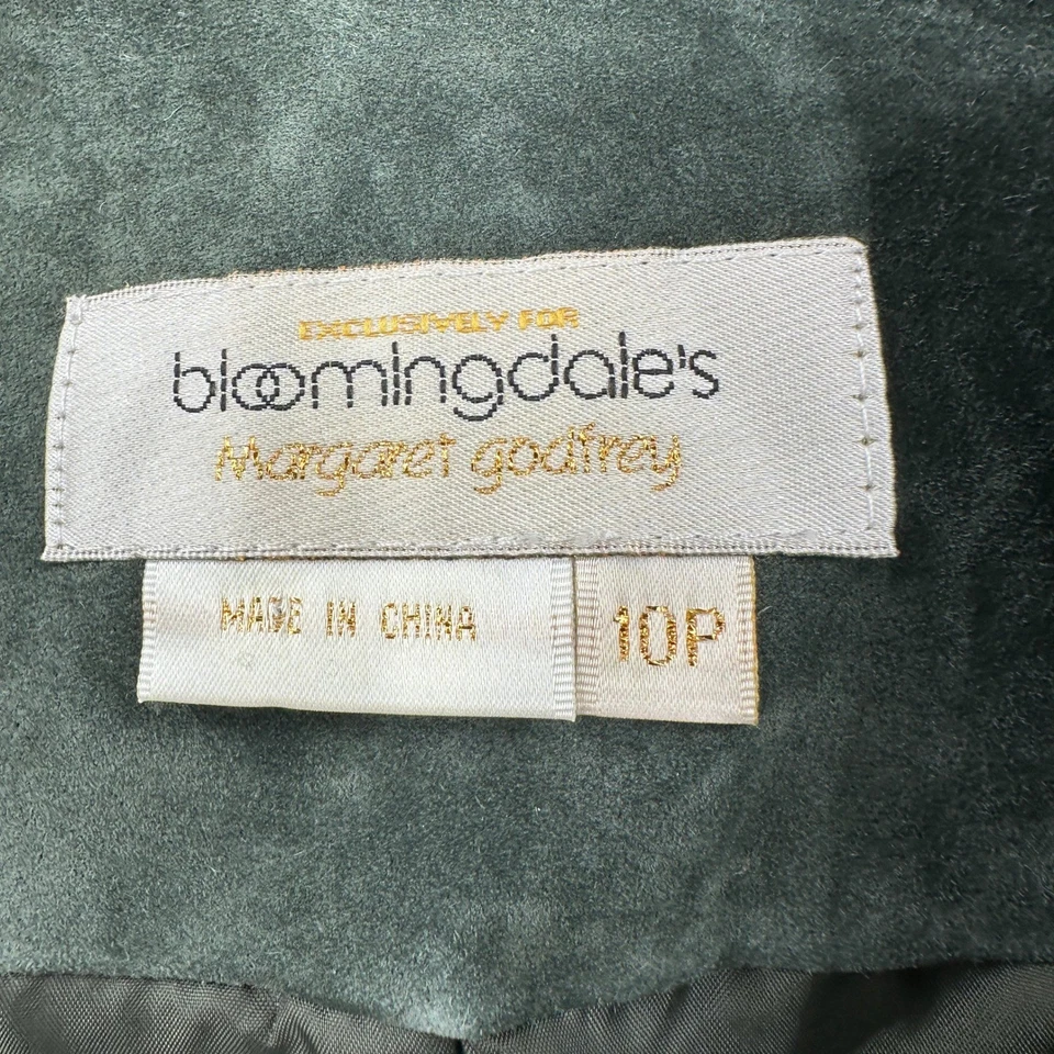 Chaqueta de gamuza Margaret Godfrey para mujer Old Money talla 10P minimalista atemporal Foto 3 de 4