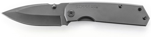 Schrade Drop Point Folding Frame Lock Knife Titanium Coated SCH303