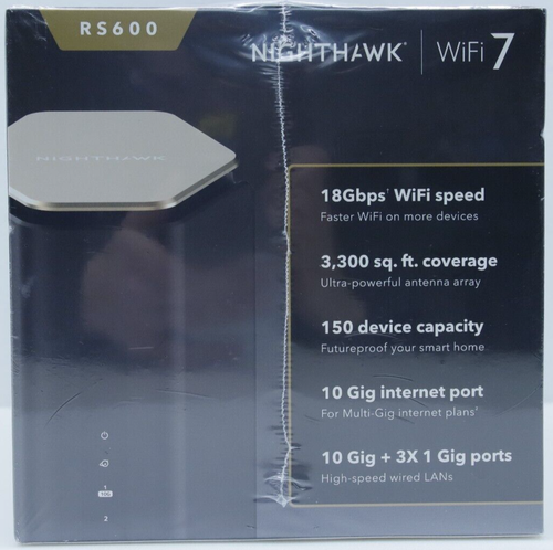 Routeur WL Netgear RS600 Nighthawk WiFi 7 | 18 Gbit/s | Jusqu'à 3 000 carrés Couverture pieds - Photo 3/17