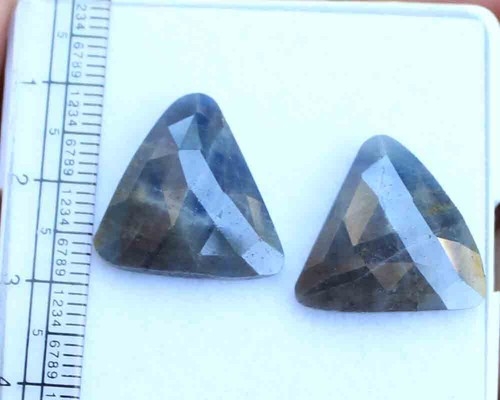 28.40 Ct Top Quality Fancy Cut Royal Blue Sapphire Unheated Loose Gemstone - Picture 2 of 4