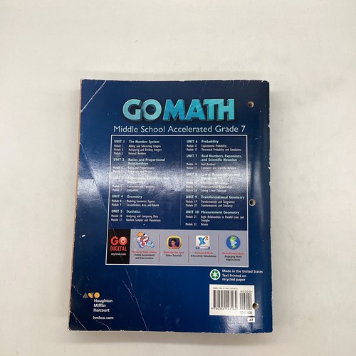 Go Math! Accelerated Grade 7 Set- Text, Solutions Key, Assessment Resources - 第 7/23 張圖片