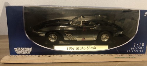 Vtg New  Motor Max 1961 Mako Shark Die Cast Collection 1:18 A25 - Picture 1 of 12