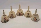 Vintage Set of 5 - Goebel Hummel Annual Bells 1979, 80, 81, 88, 87 W. Germany