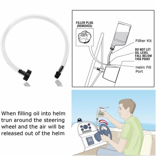 Hydraulic Steering Systems Bleeder Hose Boat Bleed Kit Filler Kit For Seastar - Picture 5 of 12