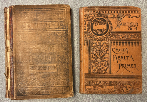 Lot of 10 Vintage Grammar, Reader, Latin, English, Health, Chemistry Books 1800s - Picture 2 of 24