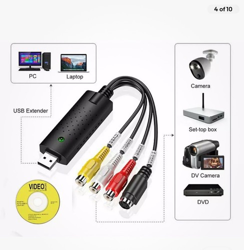 VHS To DVD Wizard Software | USB Video Capture Device Grabber | Digital Video - Picture 5 of 14
