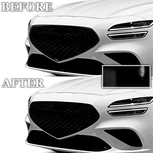 Fits Genesis G70 2022+ Grille Chrome Delete Decal Blackout Vinyl Film - Picture 2 of 7