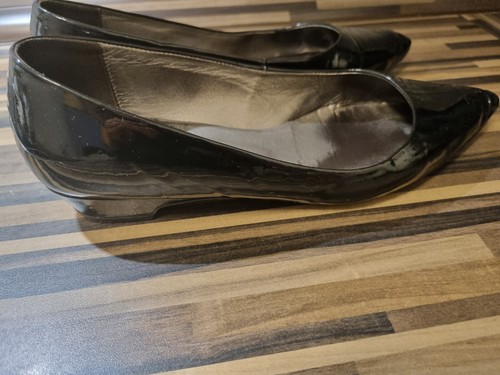 Billi Bi 38 Flat Shoes Womens Patent Leather Ballet Flats Patent Leather Leather Shoes Lady - Picture 10 of 12