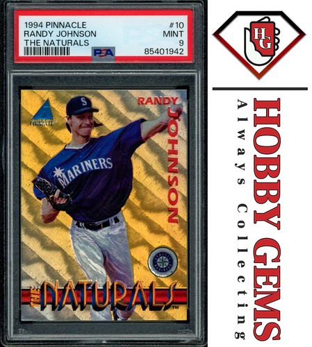Randy Johnson PSA 9 1994 Pinnacle The Naturals #10 - Bild 1 von 2