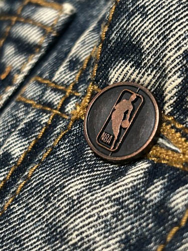 NBA Denim CAVALIERS VEST Heritage America Unk Jacket LARGE Men's Cavs - Picture 4 of 12