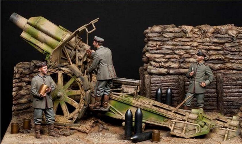 1/35 Resin Figure Model Kit German Soldiers Artillery WWI Unpainted Unassembled eBay
