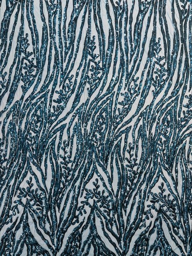 Vine/Root Sequin 4 Way Stretch Mesh Fabric, by The Yard. - Picture 85 of 98