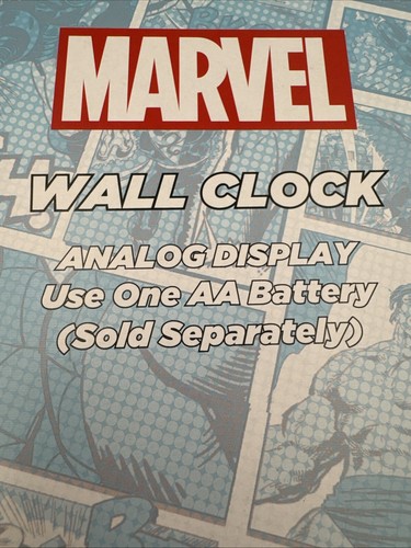 Marvel The Amazing Spider-Man Analog Wall Clock Round 9.75" Battery Power Comics - Picture 6 of 10