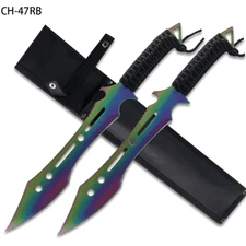 Titanium Ninja Strike Force Twin Sword Set Full Tang