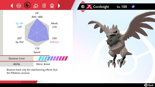 ✨Shiny Corviknight✨Pokemon Schwert und Schild Gmax HA Impish 6IV mit Rocky Helm - Bild 2 von 3