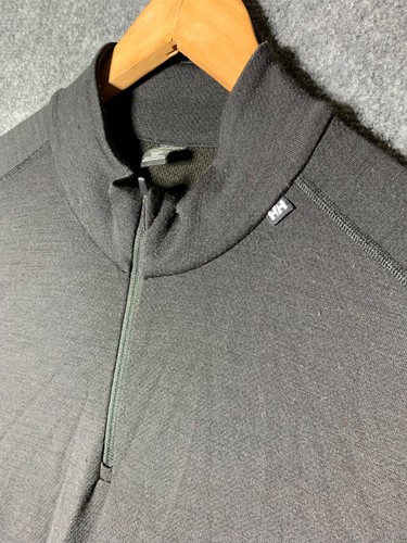 Helly Hansen Base Layer Top Black Men's Size XL Winter Long Sleeve Half-Zip - Picture 7 of 17