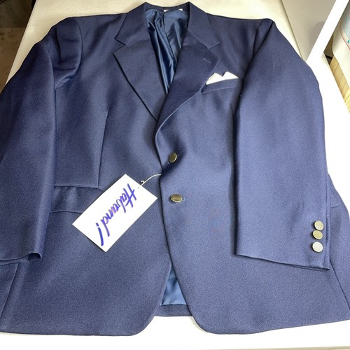 Haband 2 Button Sports Jacket  Blue 100% Polyester 44R NWT - Picture 14 of 17