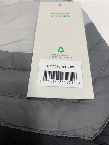 Neu GF Pet Elasto Fit gefütterter Hundemantel grau/anthrazit/schwarz 2XS Neu im Karton kostenloser Versand - Bild 3 von 4